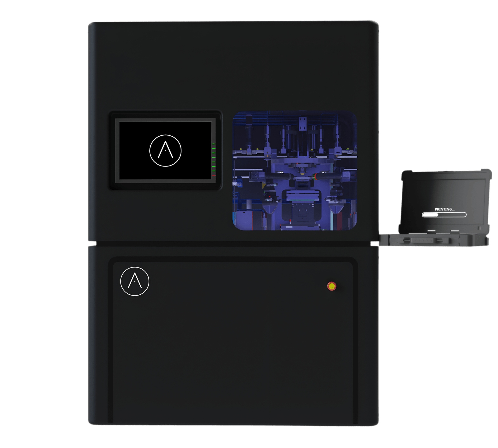 Equipamento NANOFABRICATOR PRO da ATLANT 3D em fundo transparente